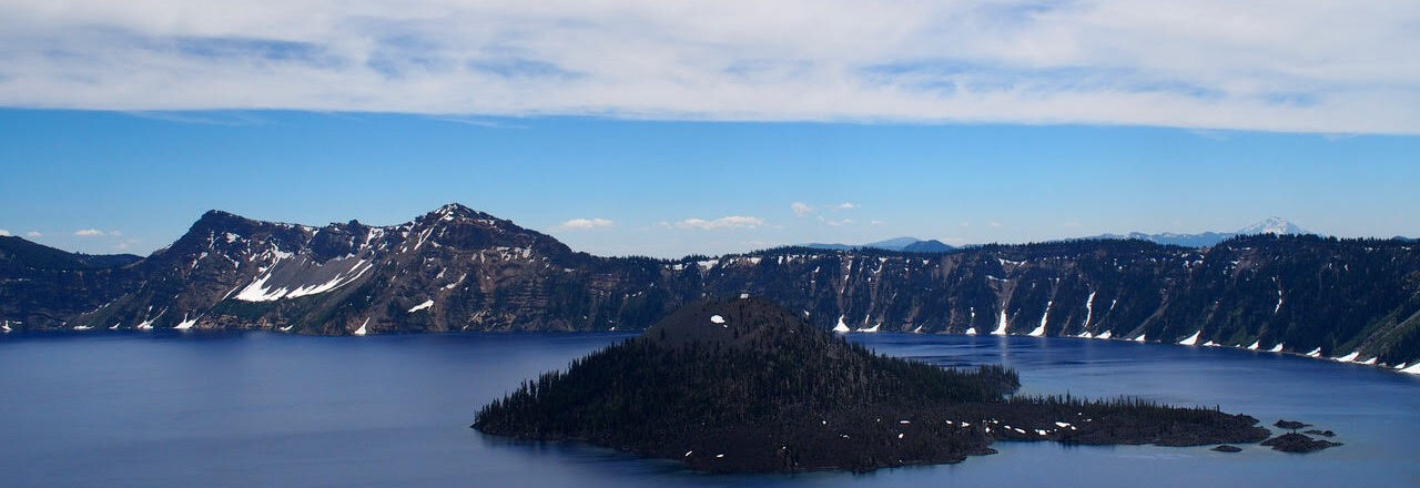 Crater Lake Wizard Island 2018 by Bruce Kelsh